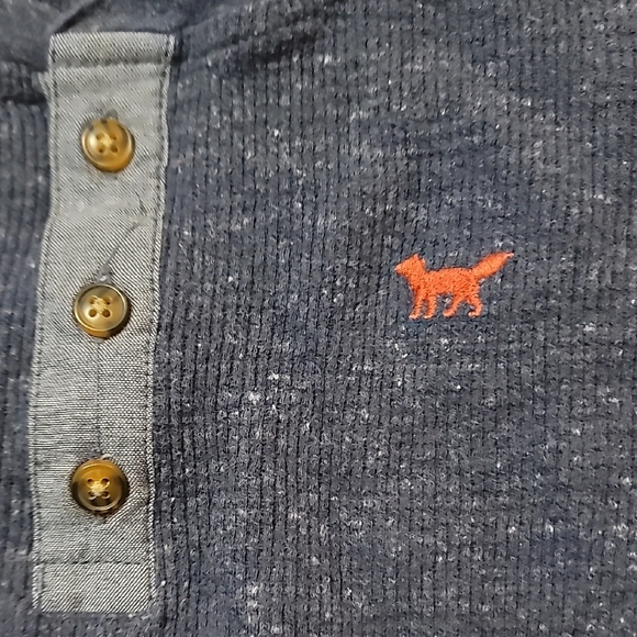 Carter's,Blue Long Sleeve Tee, Size 8, Boys, Waffle Shirt - Picture 4 of 7